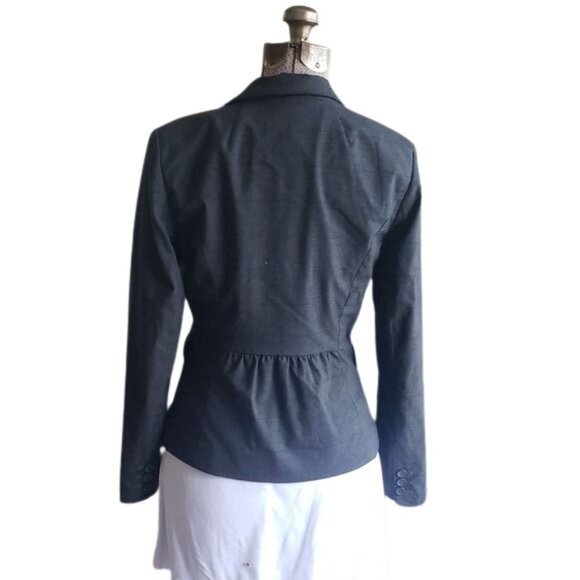 Banana Republic Petite Gray Blazer, Sz 4P - Picture 5 of 13